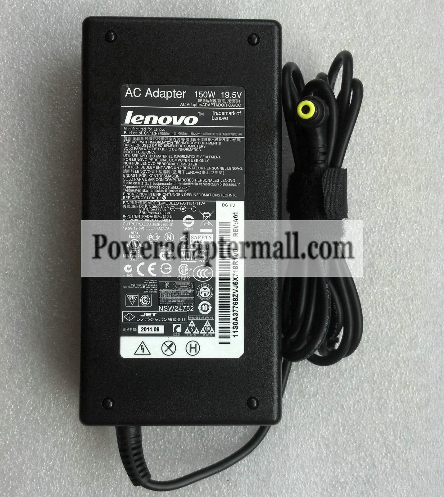 New 150W Lenovo 0A37768 54Y8827 54Y8810 19.5V 7.7A AC Adapter